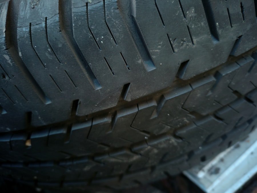 Photo tire tread