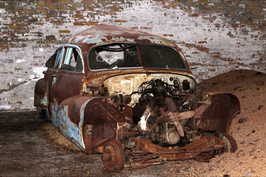 Photo remove rust car