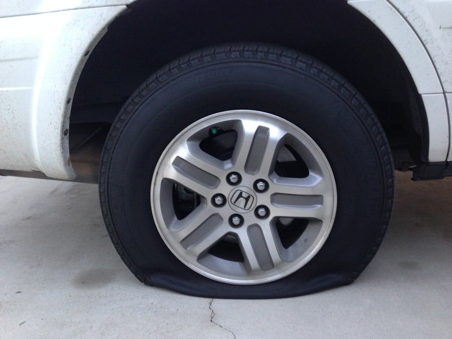 Photo fix flat tire