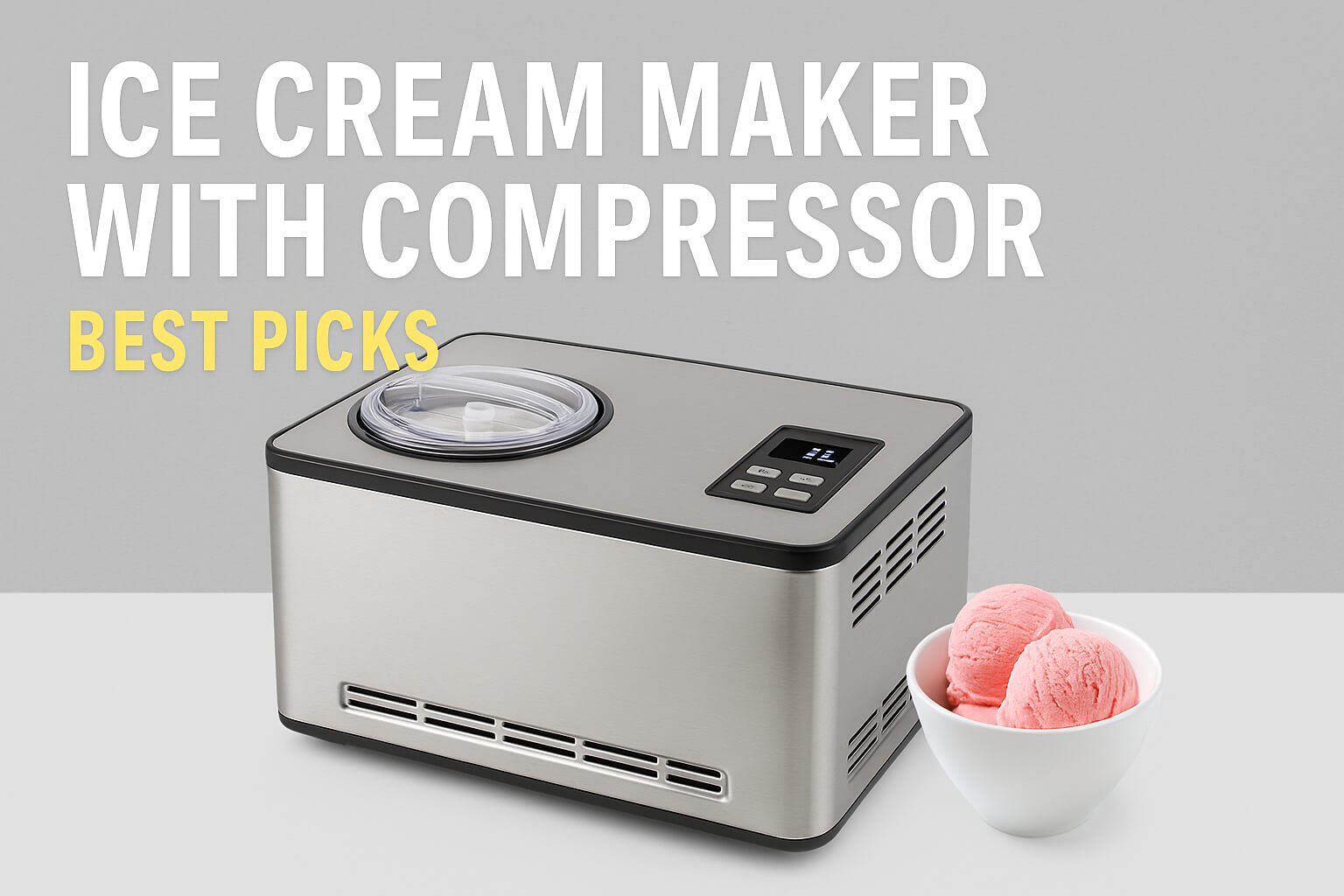 ice cream maker with compressor