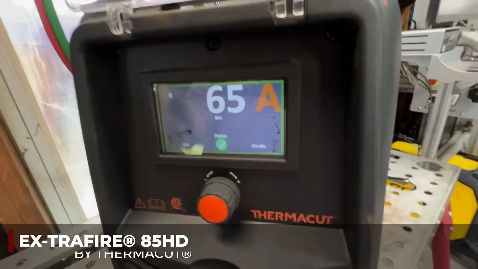 Thermocut Xtrafire 85 HD plasma cutter ready for use