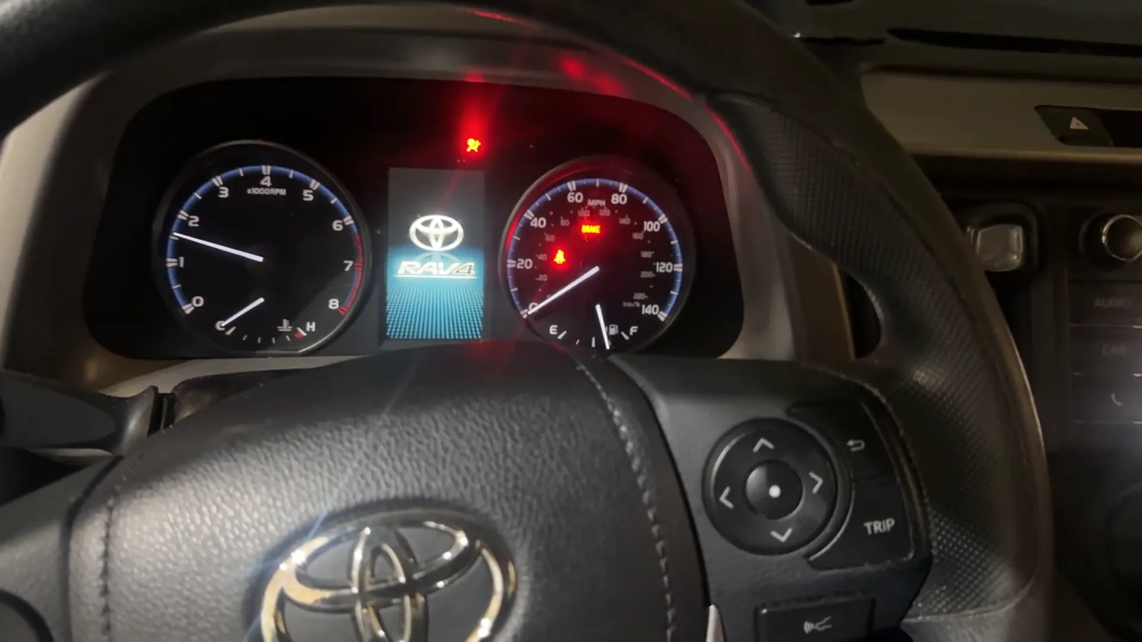 Car engine starting after jump start