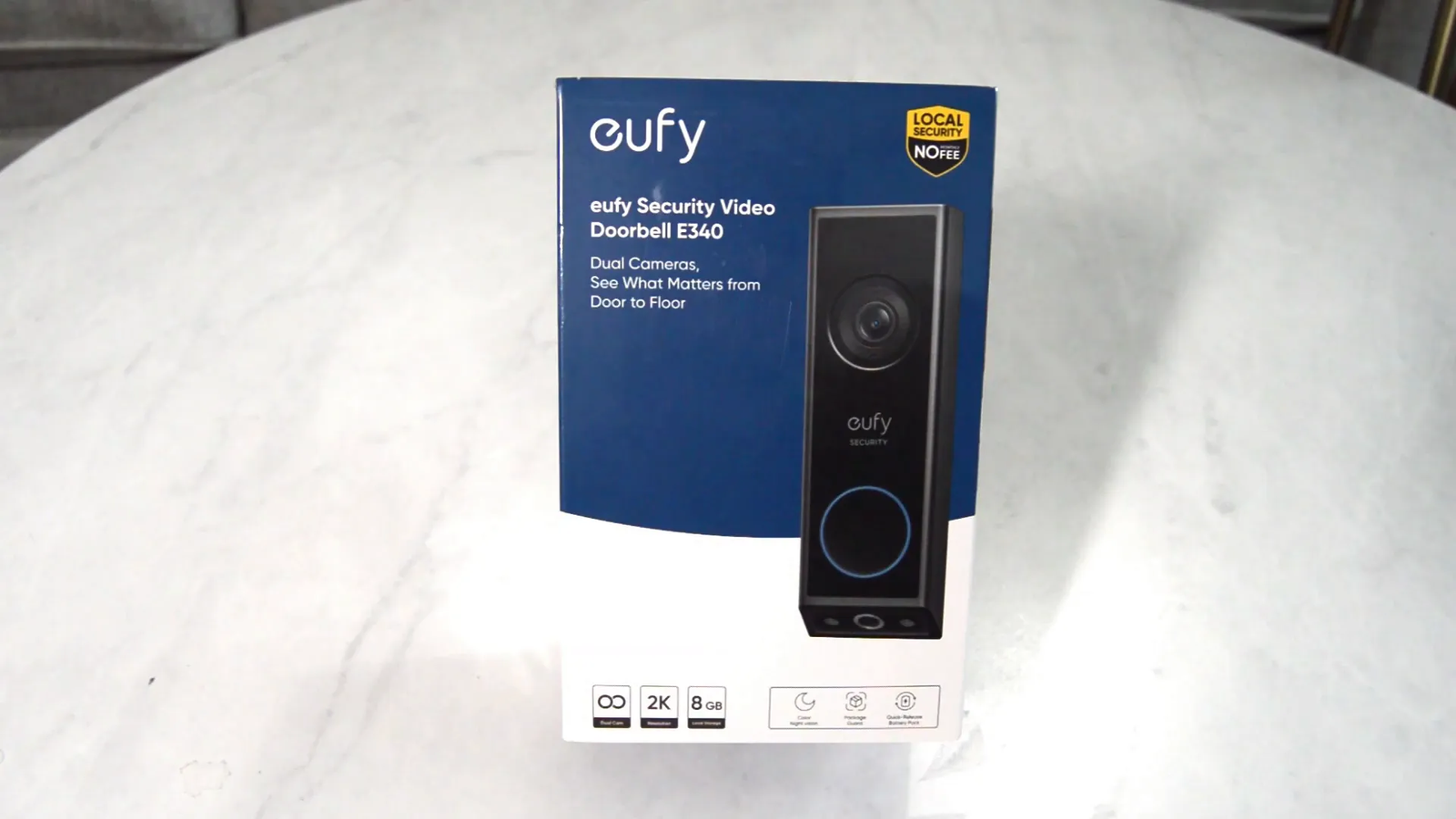Unboxing the Eufy e340 video doorbell