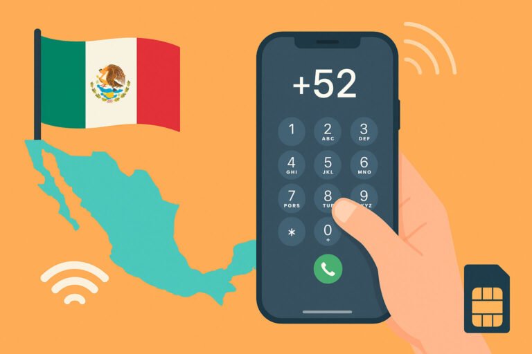 Dial Mexico on iPhone