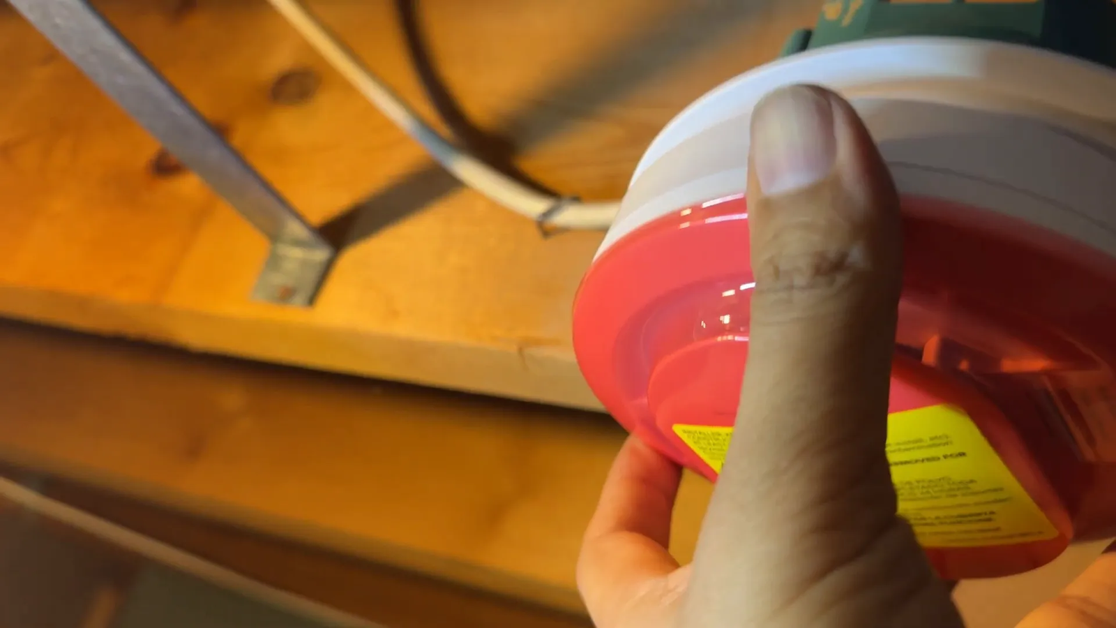 Plugging smoke detector into mounting base