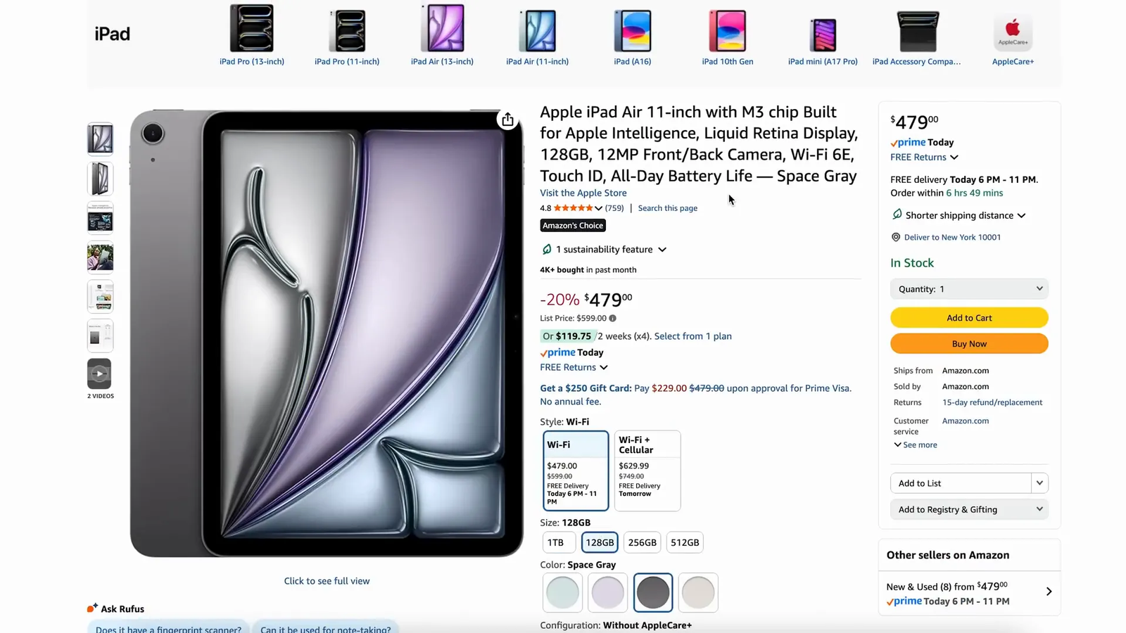 Apple iPad Air 11-inch 2025 model
