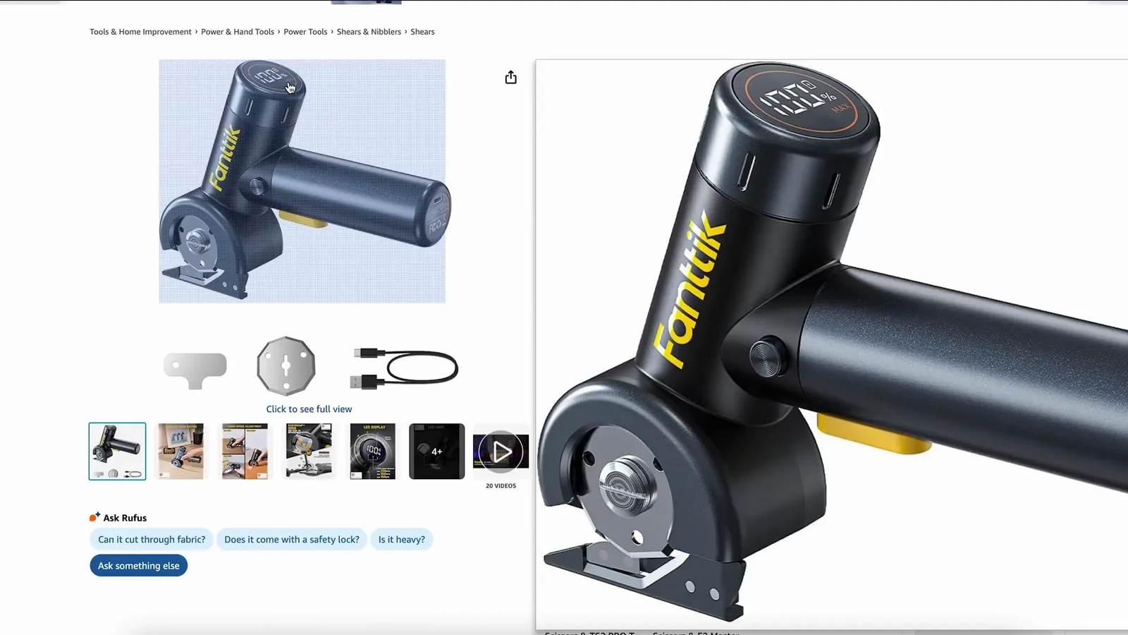Fantiik C8 Nano electric cordless scissors