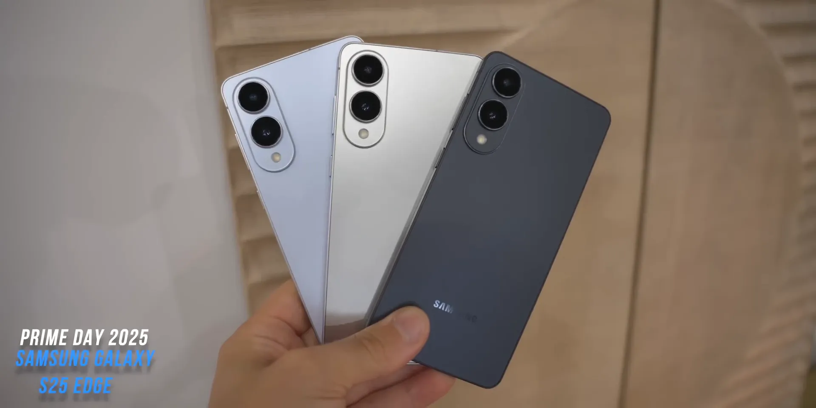 Samsung Galaxy S25 Edge showcasing sleek design and camera