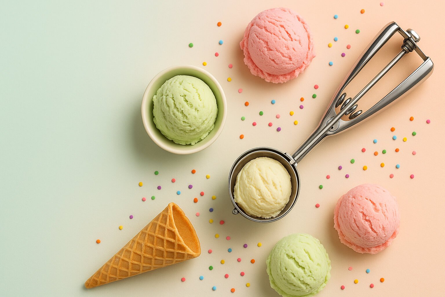 Ice Cream Scoops With Trigger