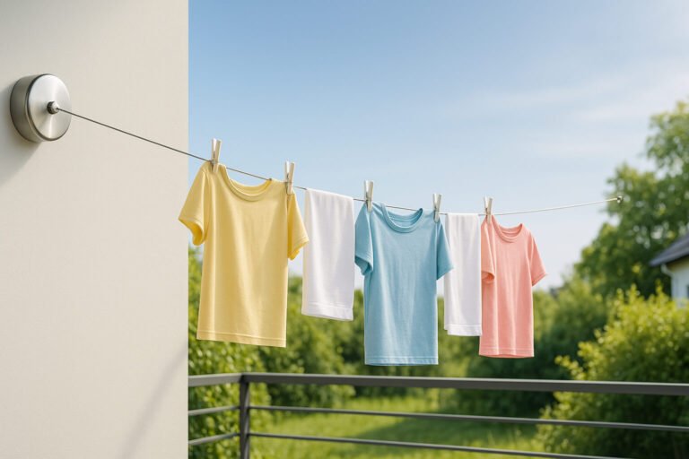 Retractable Outdoor Clotheslines for Efficient Drying