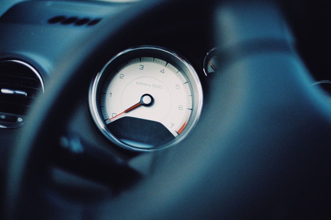 Photo car tire pressure