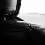 Photo clean leather car seats