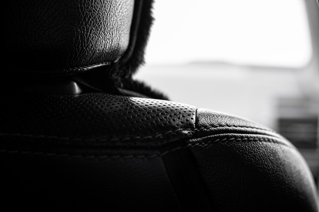 Photo clean leather car seats