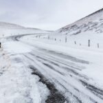 Photo drive in snow safely