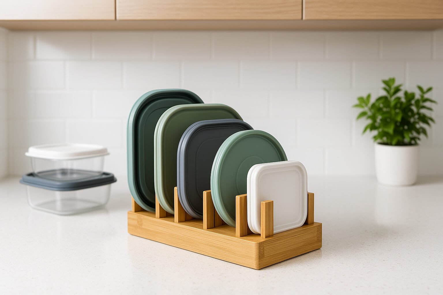 Container Lid Organizer Systems