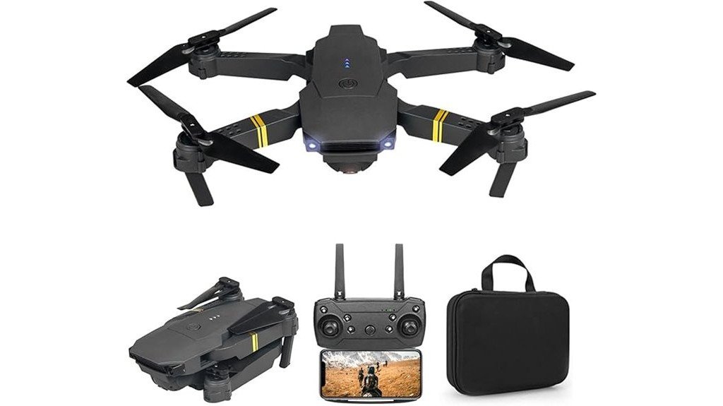 camera equipped quadcopter drone