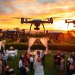 drones for wedding videography