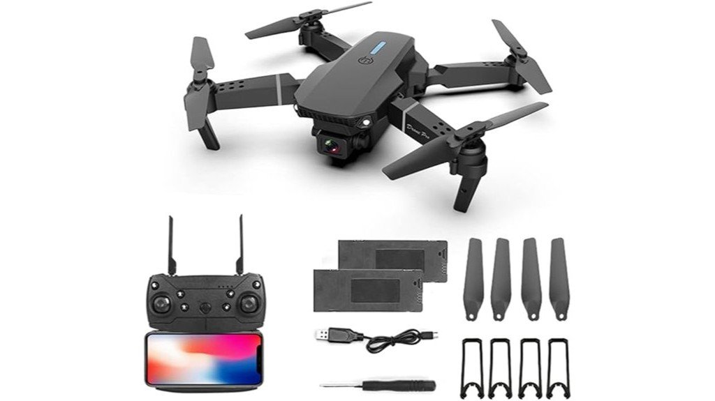 foldable dual camera drone