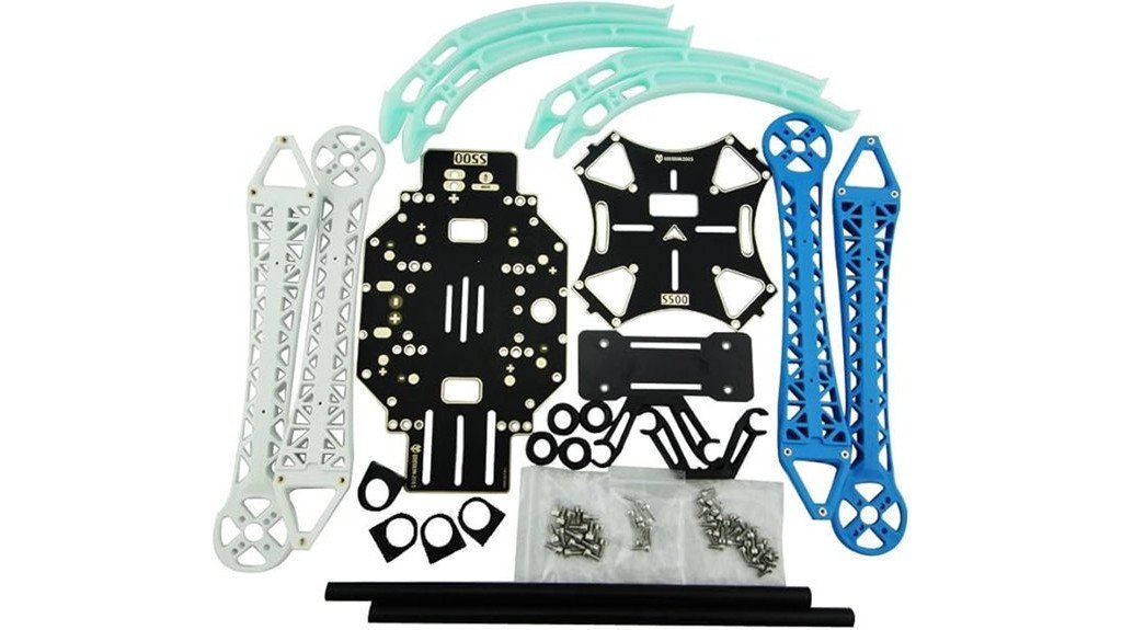quadcopter frame with landing