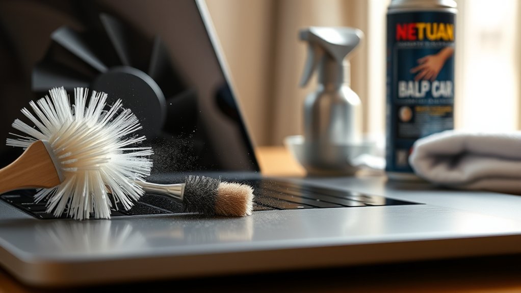 safe laptop fan cleaning