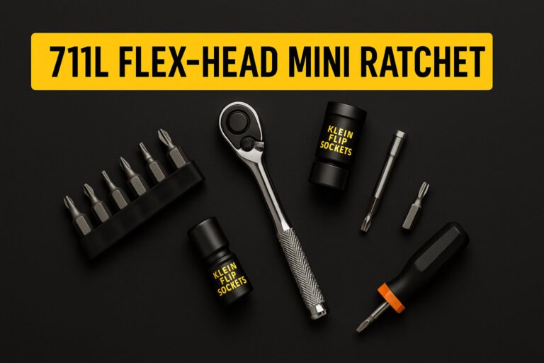 Klein 711L Flex Head Ratchet + Flip Sockets: Hands-On EDC Review & Guide