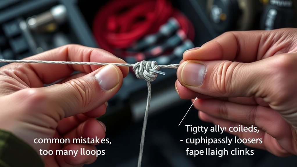 avoid knot tying errors