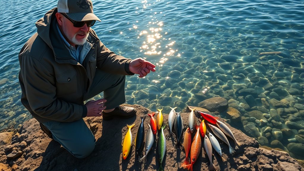 bait selection by water clarity
