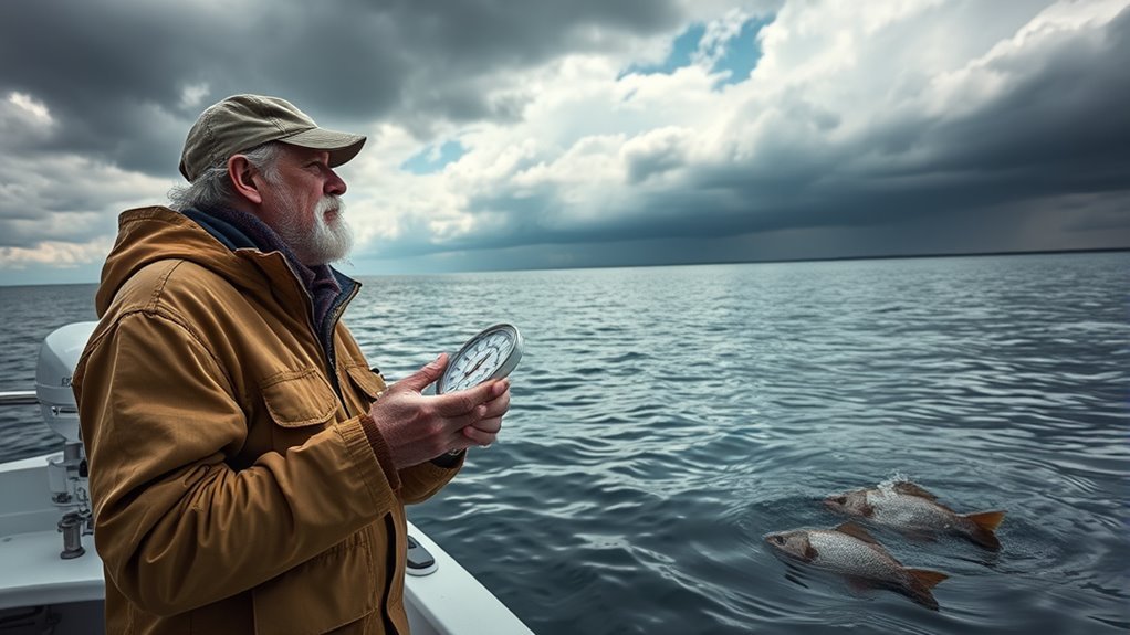 barometric pressure affects fish