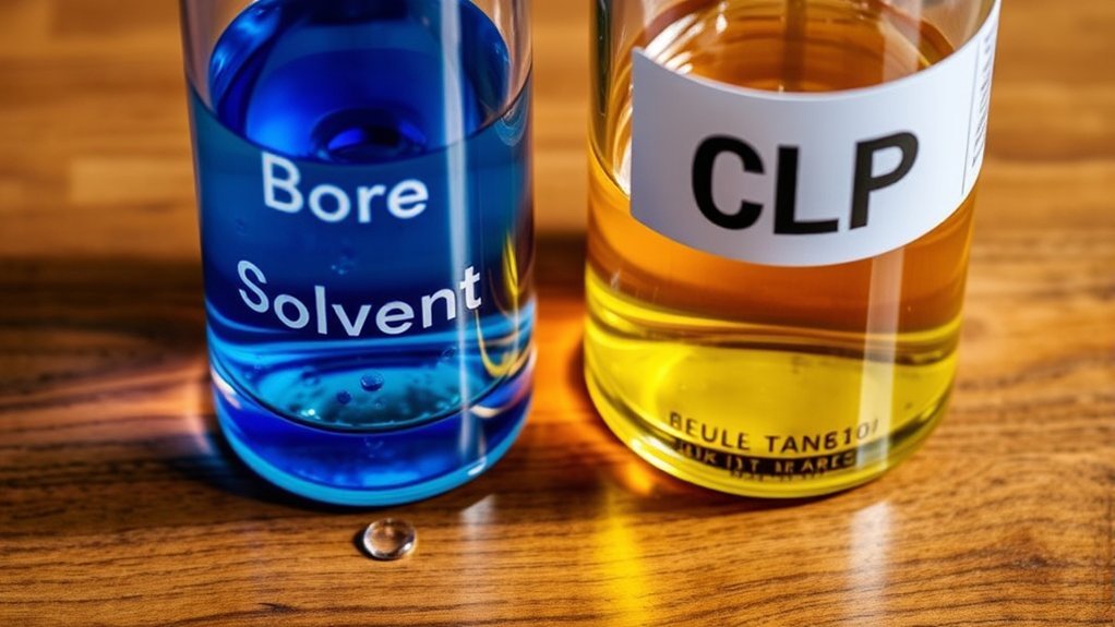 bore solvent versus clp