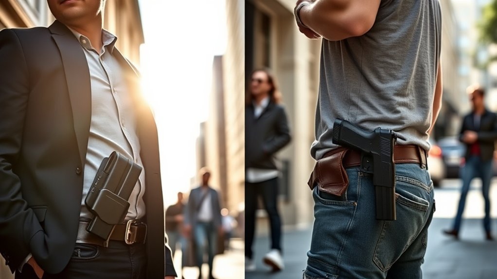 carrying firearms concealed vs open
