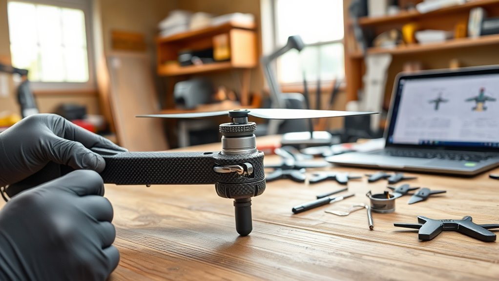 cracked drone arm assessment