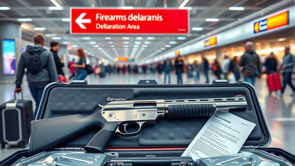 declare firearm at airport