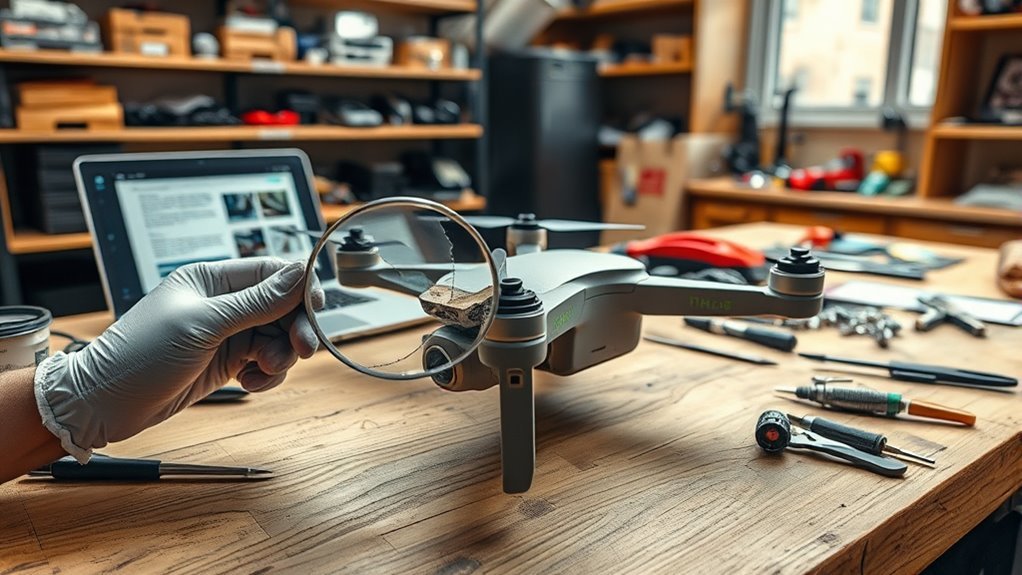 DIY drone arm repair safety risks