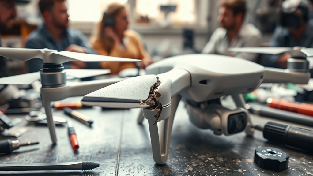 drone arm repair recommendations from pilots