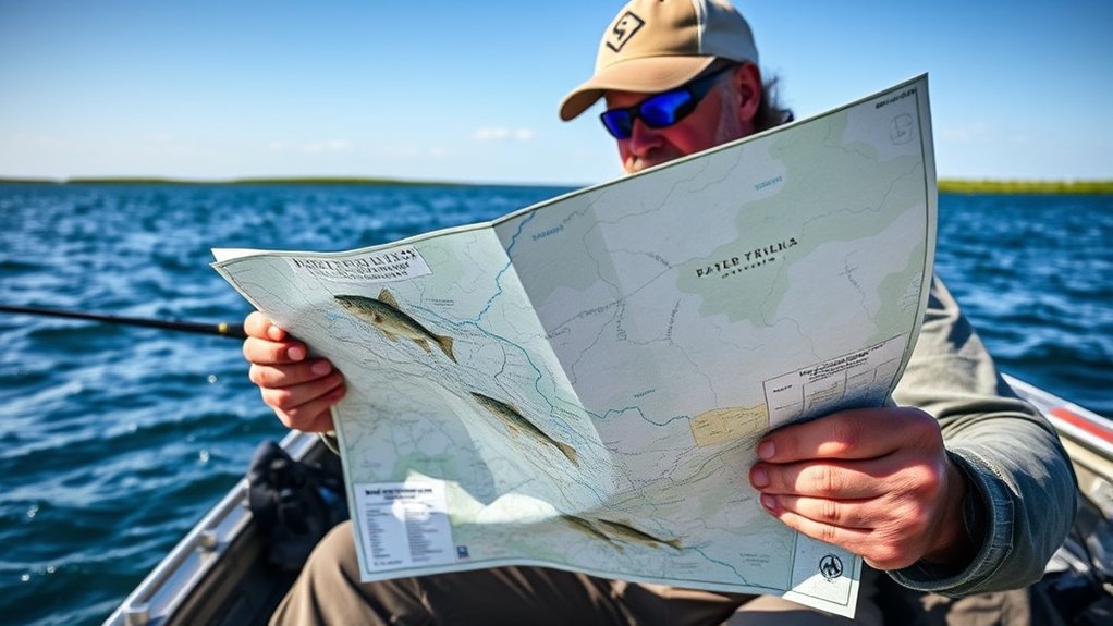 durable waterproof fishing maps