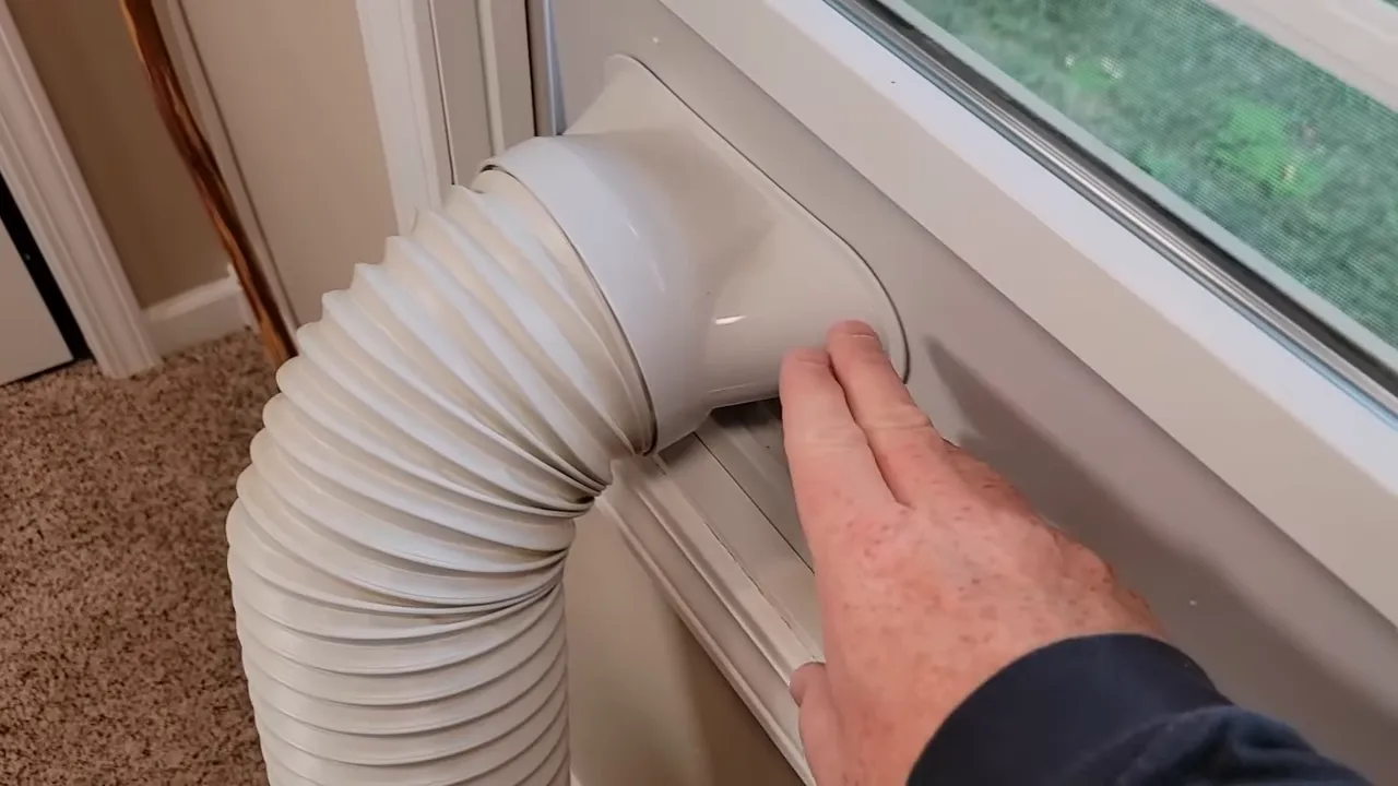 Snapping the panel into the bracket to create airtight seal