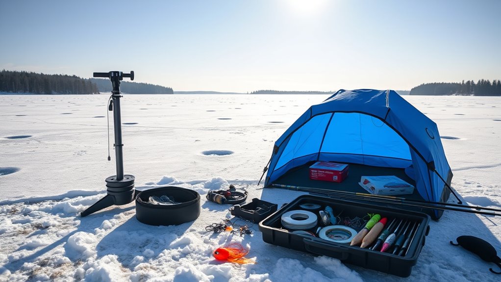 essential ice fishing gear