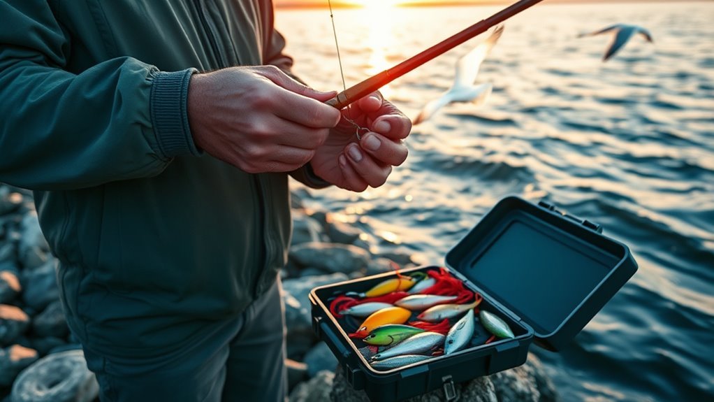 experiment with fishing tactics