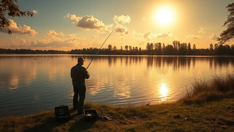 fishing from the shore