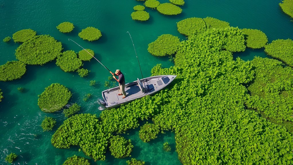 fishing in weedy environments