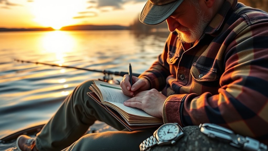 fishing journaling routine established