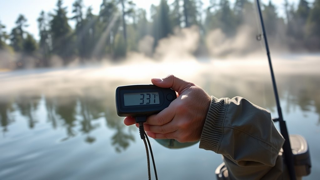fishing success and temperatures
