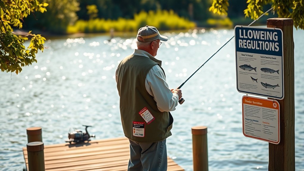 follow fishing regulations responsibly