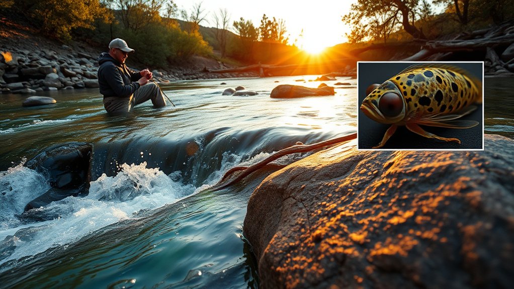 identify trout holding water zones
