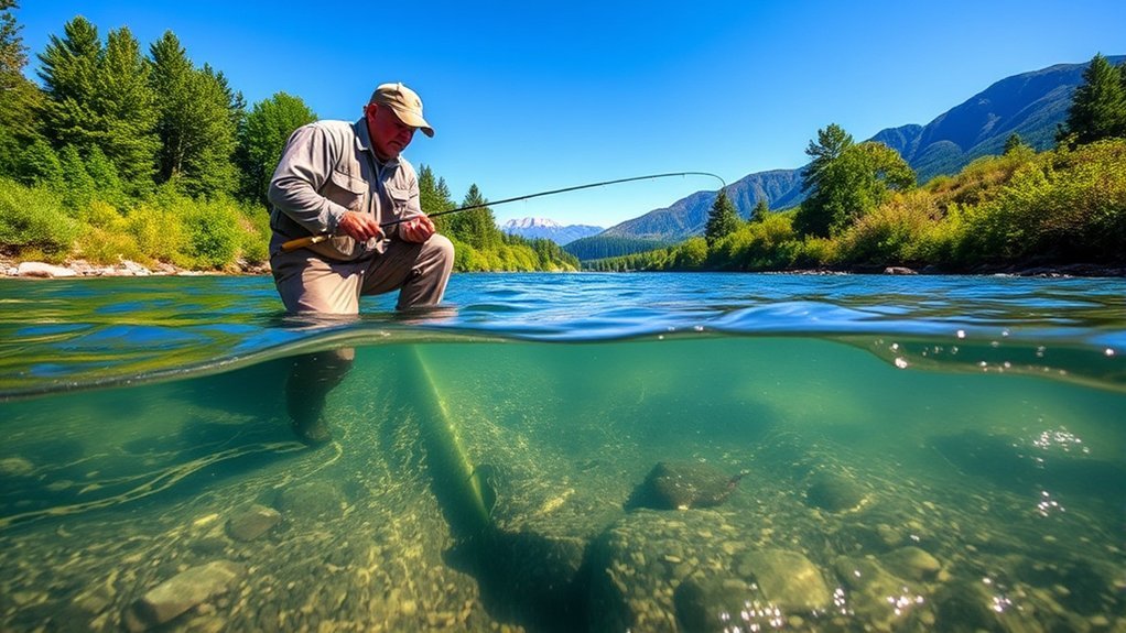 identifying fish holding seams