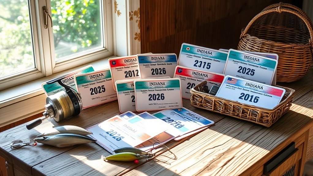 indiana fishing license costs