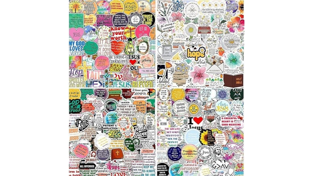 inspirational christian sticker collection