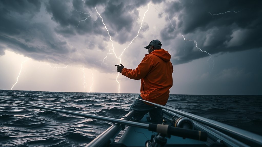 Lightning risks for anglers during storms
