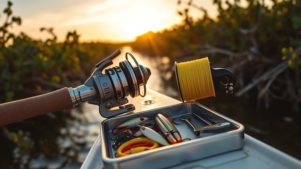 mangrove fishing tackle setup