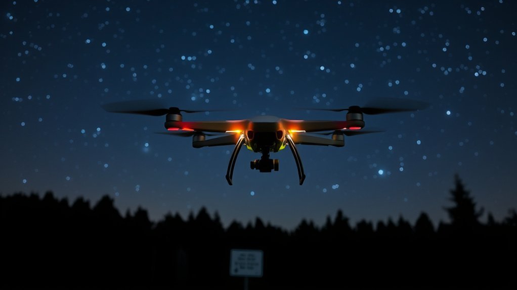 nighttime drone flying regulations